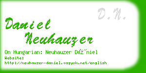 daniel neuhauzer business card